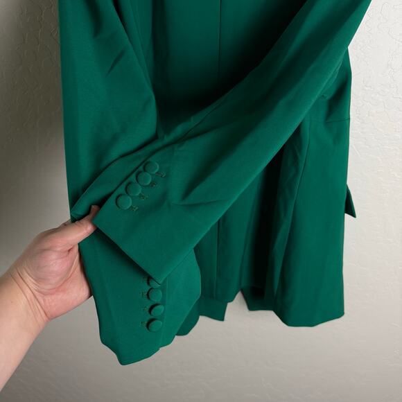 Torrid Green Studio Refined Crepe Classic Blazer 4X NWT 18652204 - Picture 10 of 16